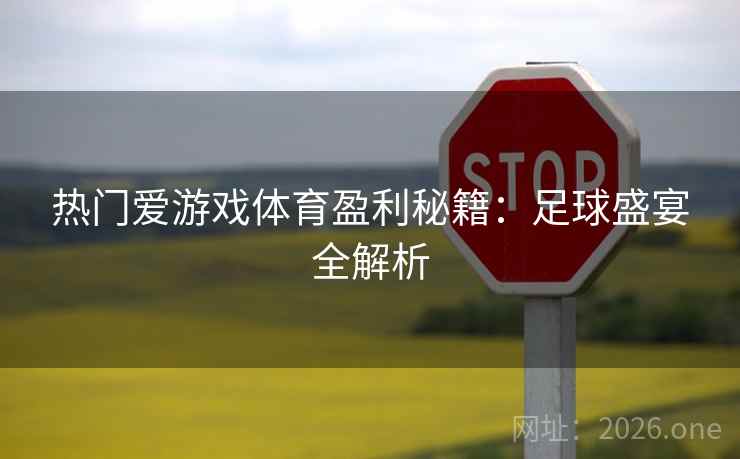 热门爱游戏体育盈利秘籍：足球盛宴全解析