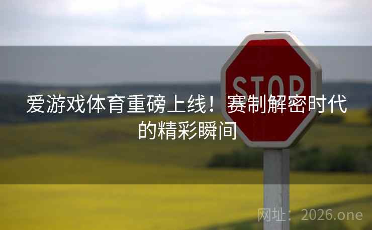 爱游戏体育重磅上线！赛制解密时代的精彩瞬间