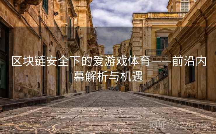区块链安全下的爱游戏体育——前沿内幕解析与机遇