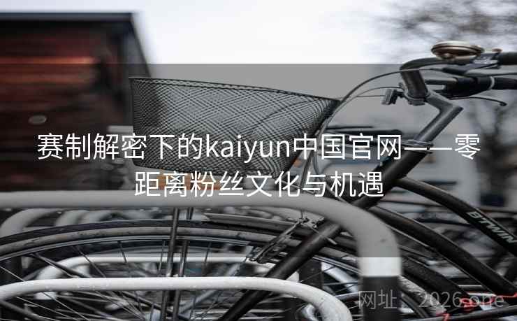 赛制解密下的kaiyun中国官网——零距离粉丝文化与机遇