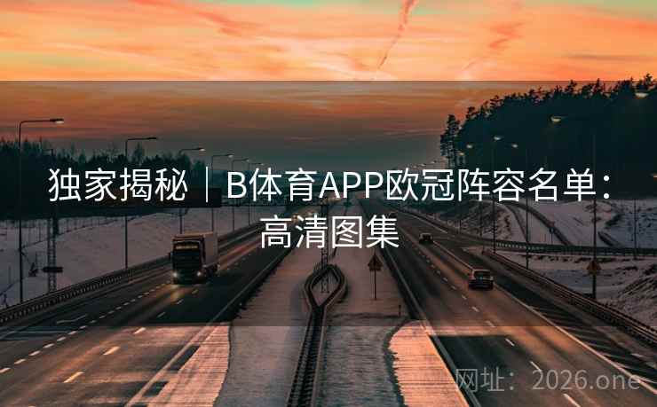 独家揭秘｜B体育APP欧冠阵容名单：高清图集