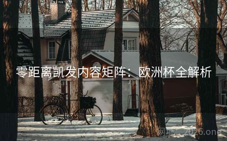 零距离凯发内容矩阵:欧洲杯全解析 零距离凯发内容矩阵:欧洲杯全解析